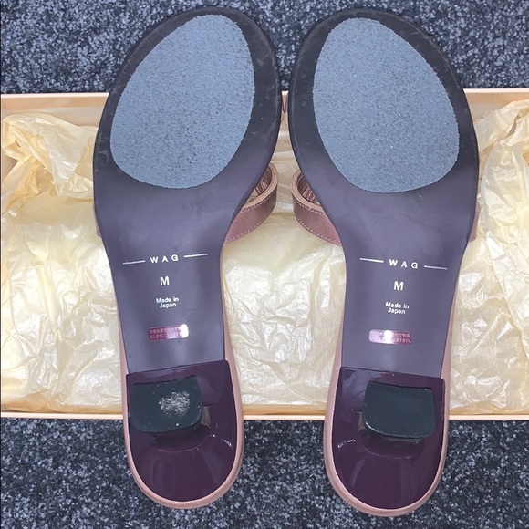 Wag Kitten Heel Brown Sandals from Japan - Picture 3 of 4